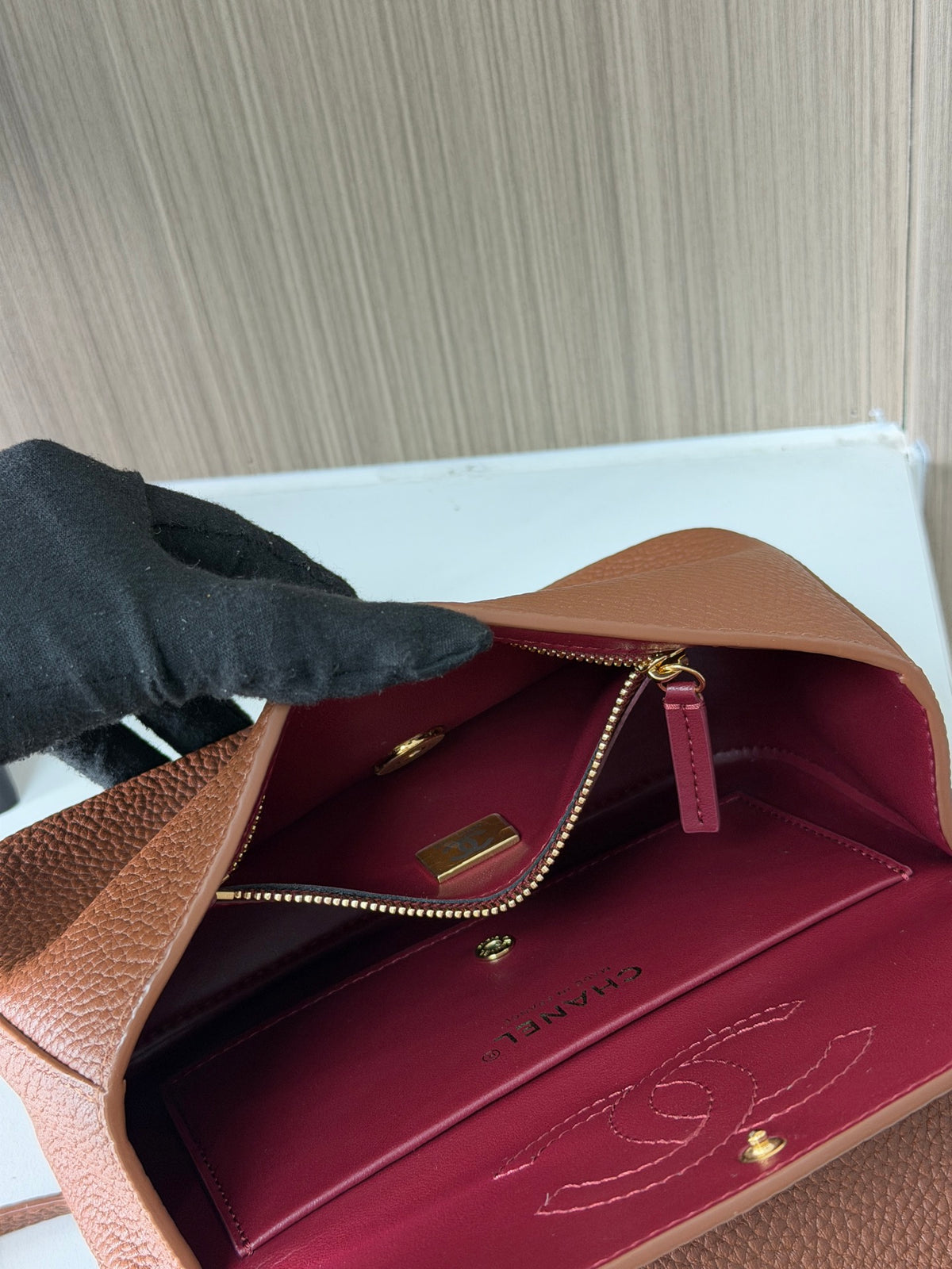 Bolsa Chanel Mini Flap - 20cm - Ferragens douradas