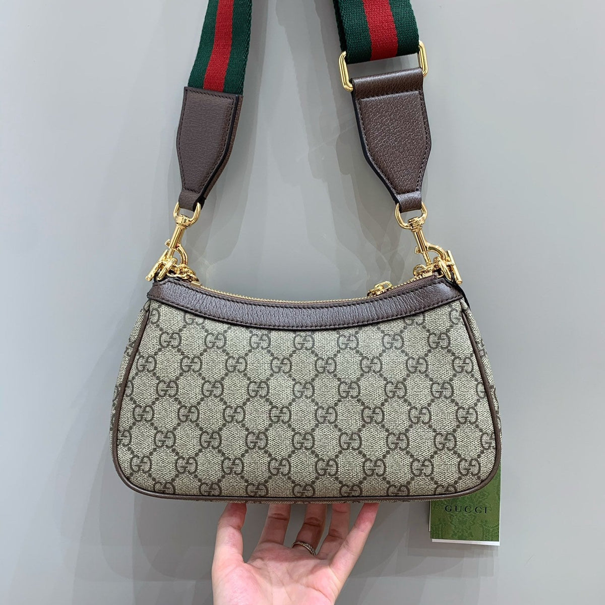 Bolsa Gucci GG Supreme com Alça Dupla - 25cm