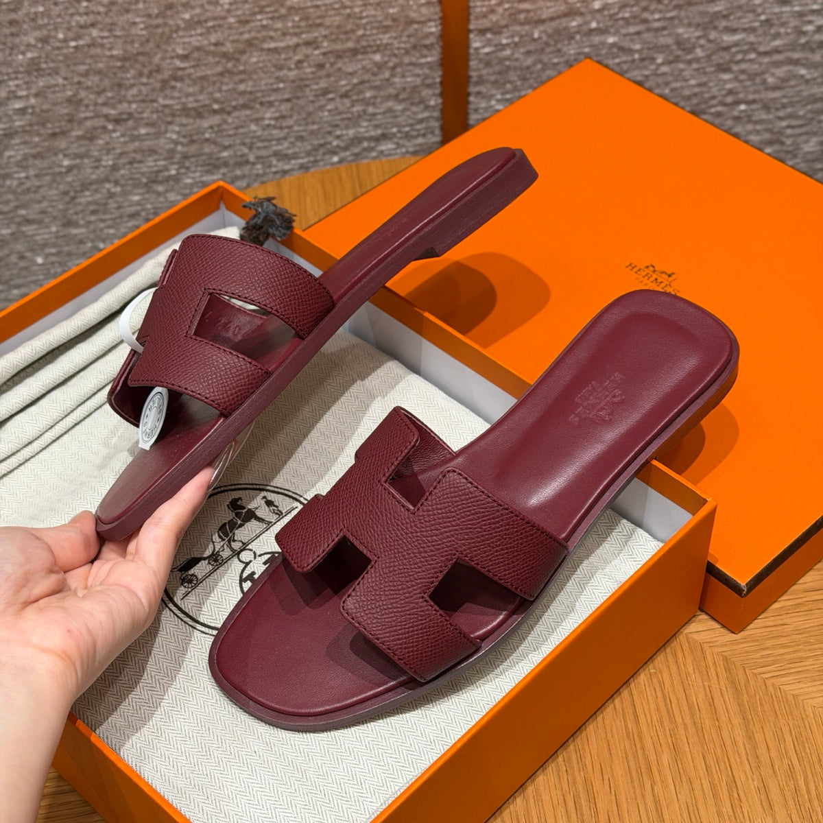 Hermès Oran – Couro Texturizado