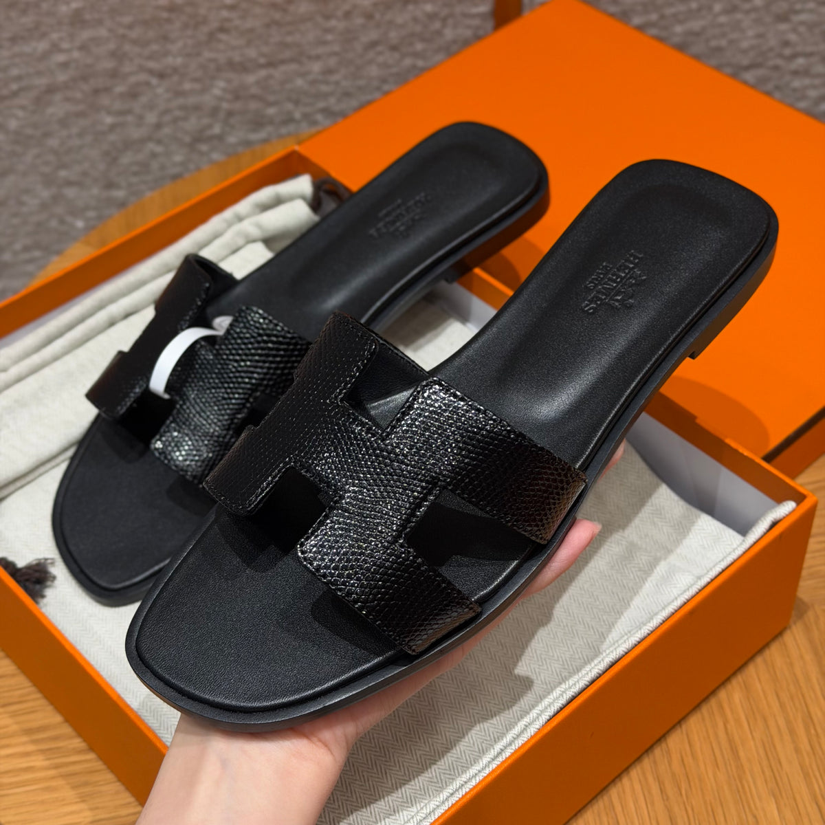 Hermès Oran – Couro Texturizado