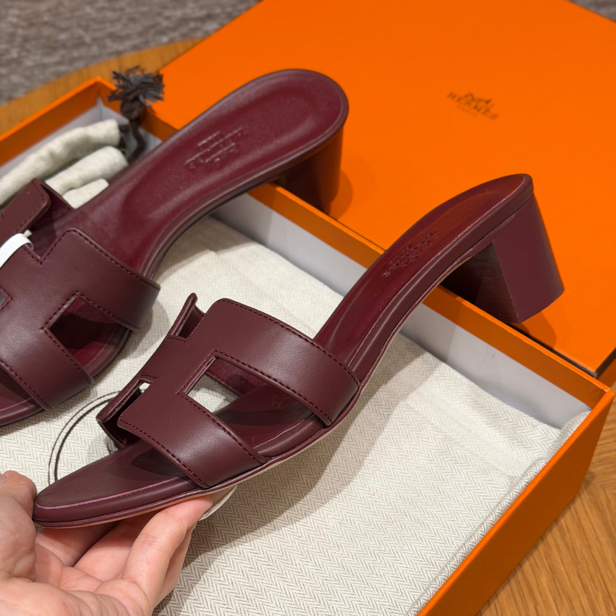 Hermès Oasis - Couro Liso