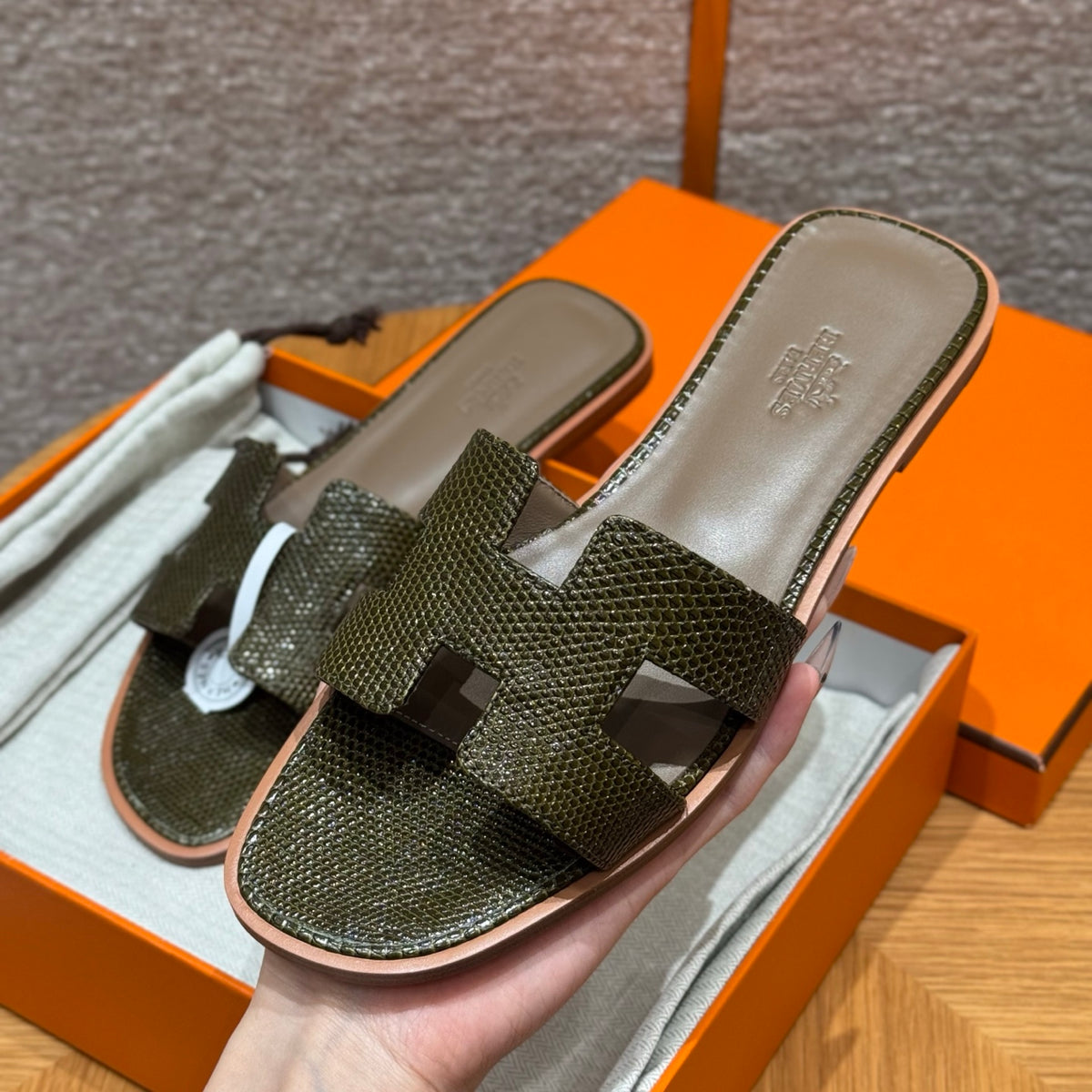 Hermès Oran – Couro Texturizado