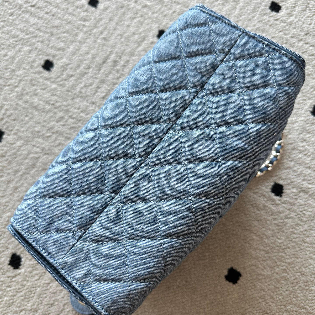 Bolsa Chanel 25 Jeans Denim Azul - 30cm