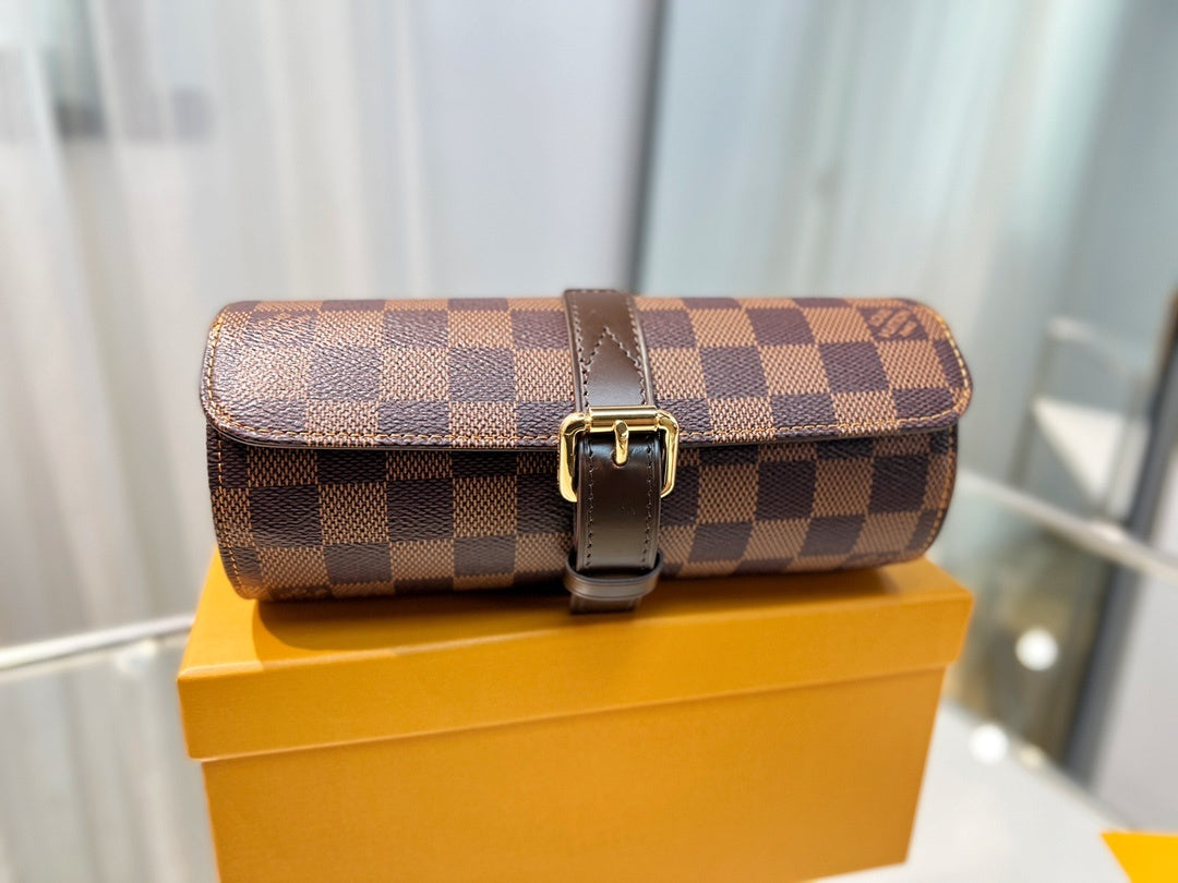 Porta-Relógios Louis Vuitton em couro genuíno