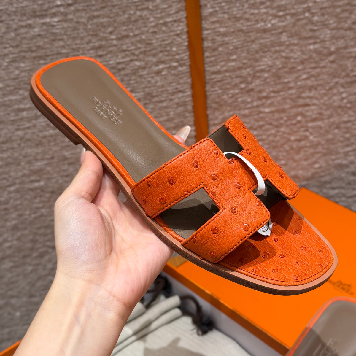 Hermès Oran – Couro de Avestruz
