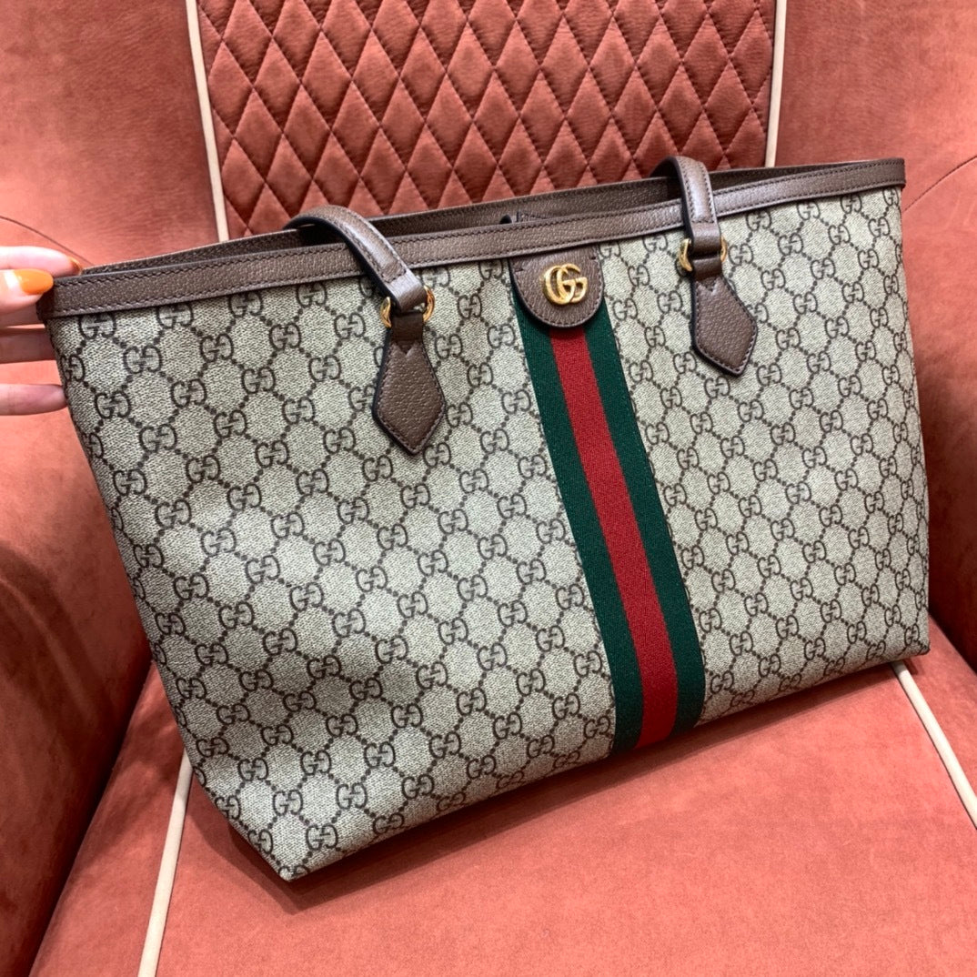 Gucci Ophidia GG Denim Tote