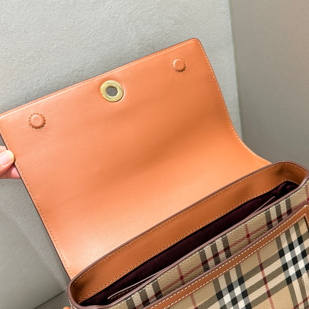 Burberry Note Vintage Check - Bolsa Transversal - 25 cm