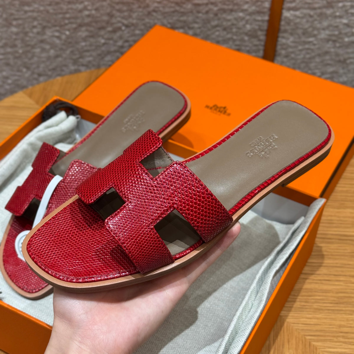Hermès Oran – Couro Texturizado