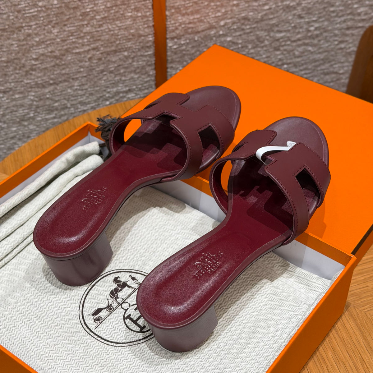 Hermès Oasis - Couro Liso