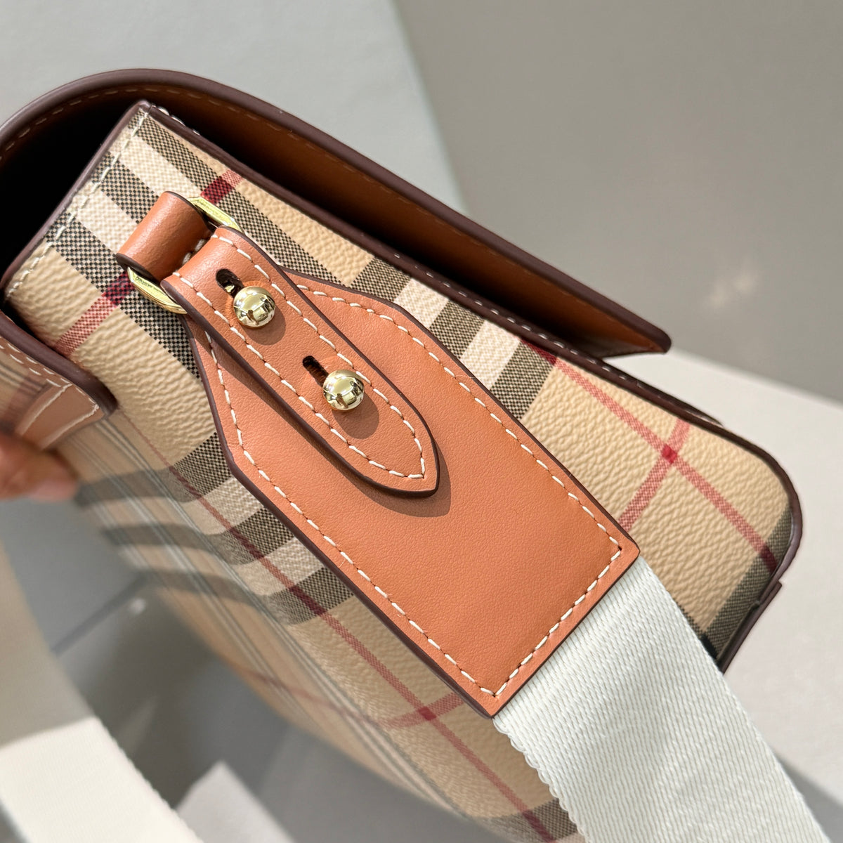 Burberry Note Vintage Check - Bolsa Transversal - 25 cm