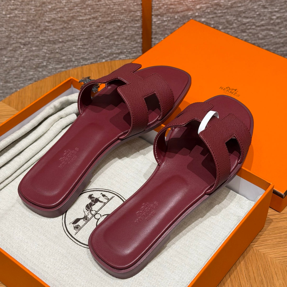 Hermès Oran – Couro Texturizado