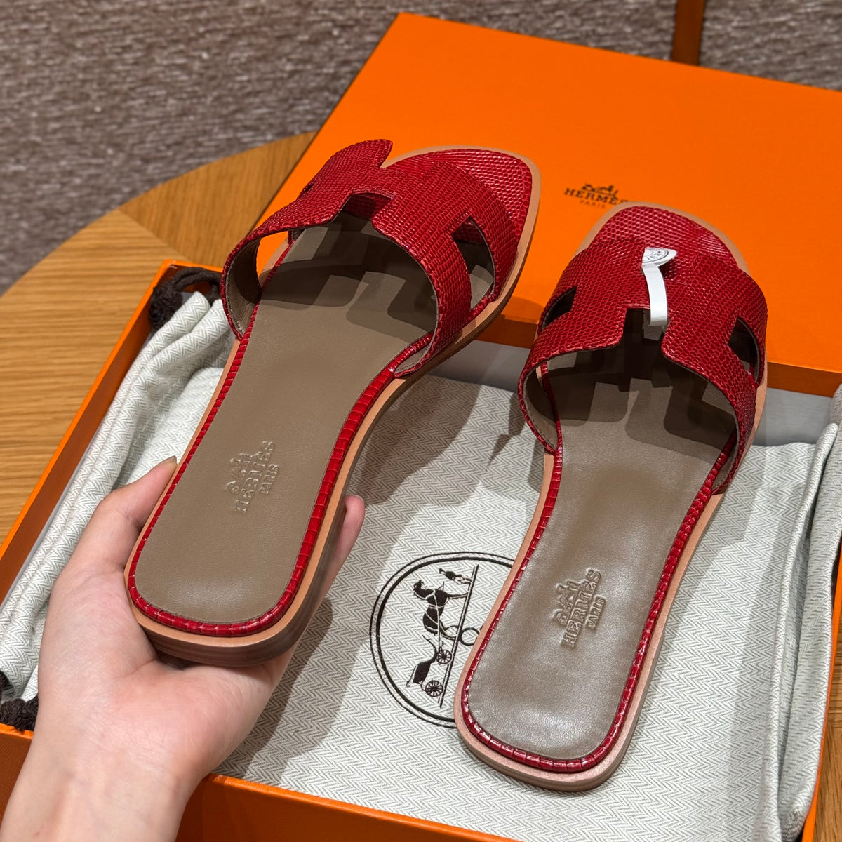 Hermès Oran – Couro Texturizado