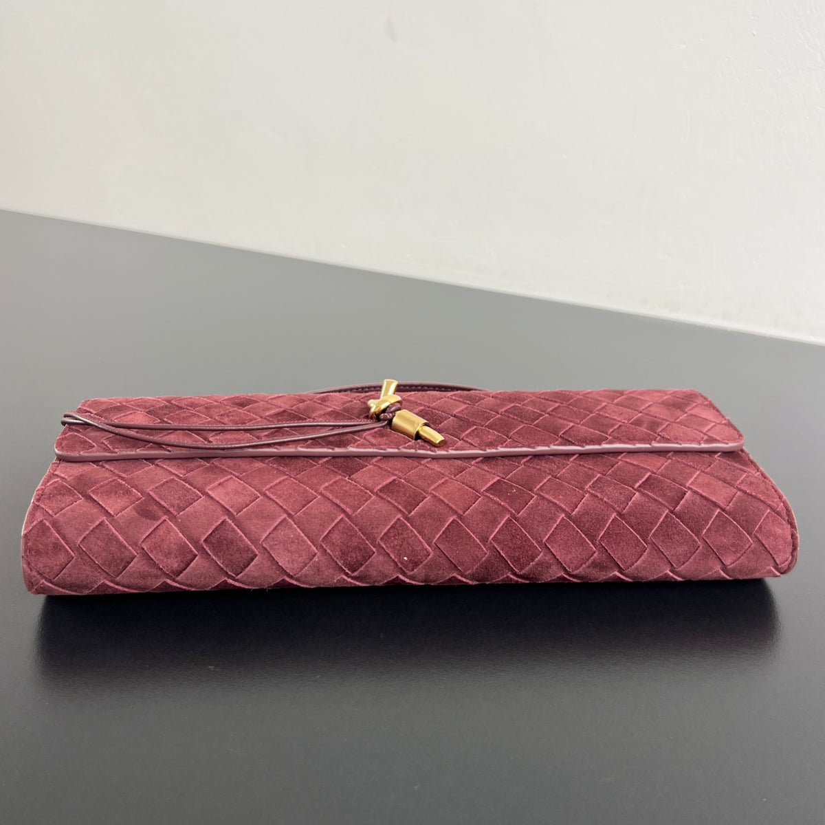 Bottega Veneta Clutch Intrecciato Couro Genuíno - 31 cm
