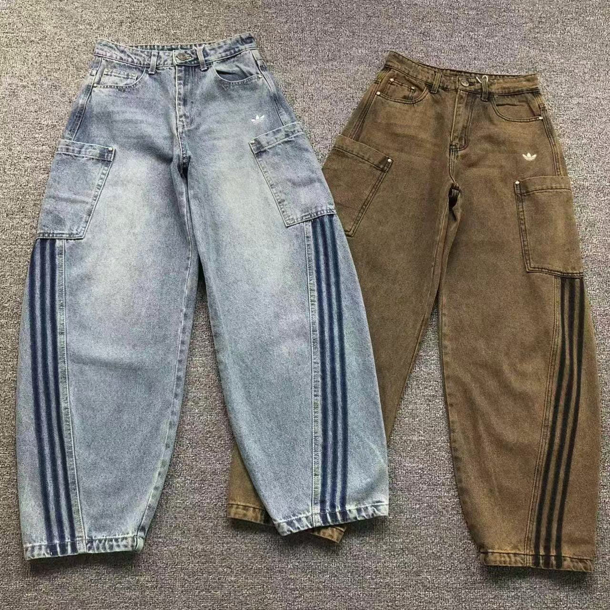 Calça Jeans Cargo Adidas