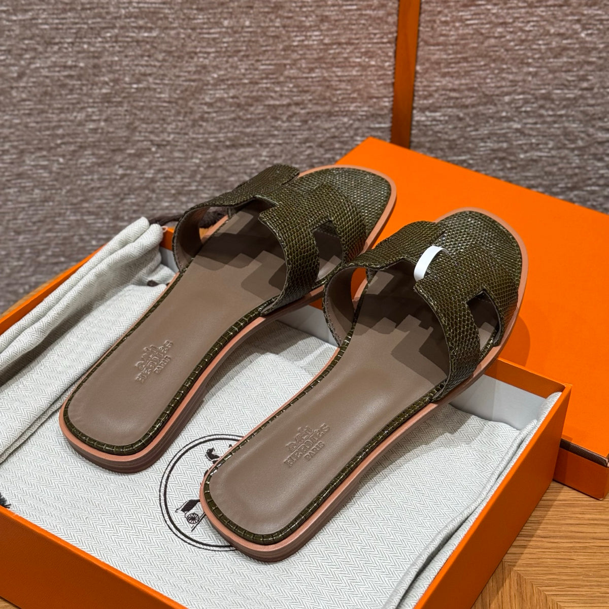 Hermès Oran – Couro Texturizado