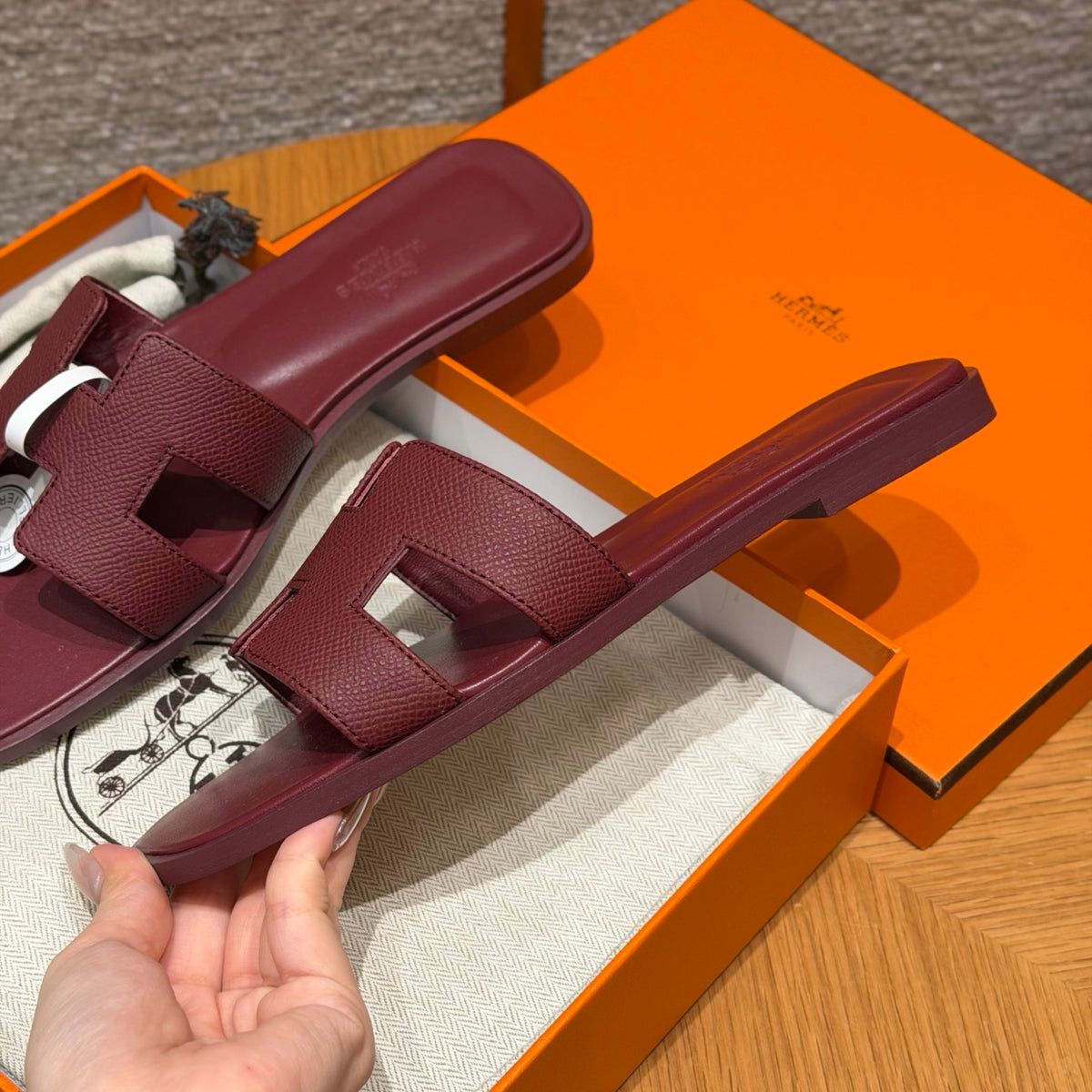 Hermès Oran – Couro Texturizado