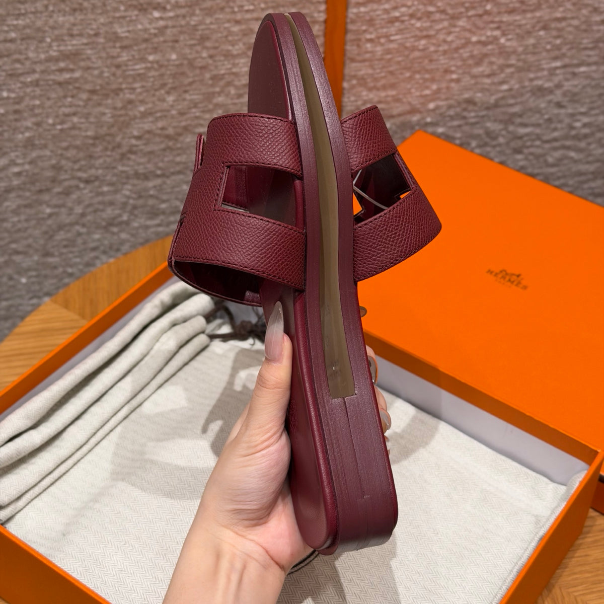 Hermès Oran – Couro Texturizado