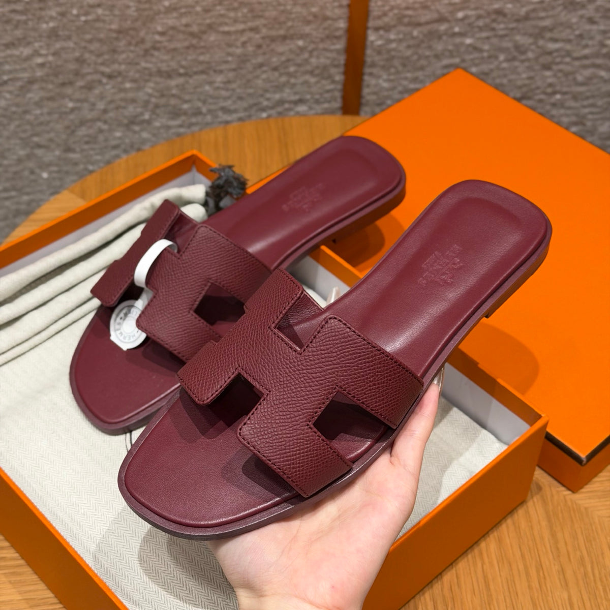 Hermès Oran – Couro Texturizado