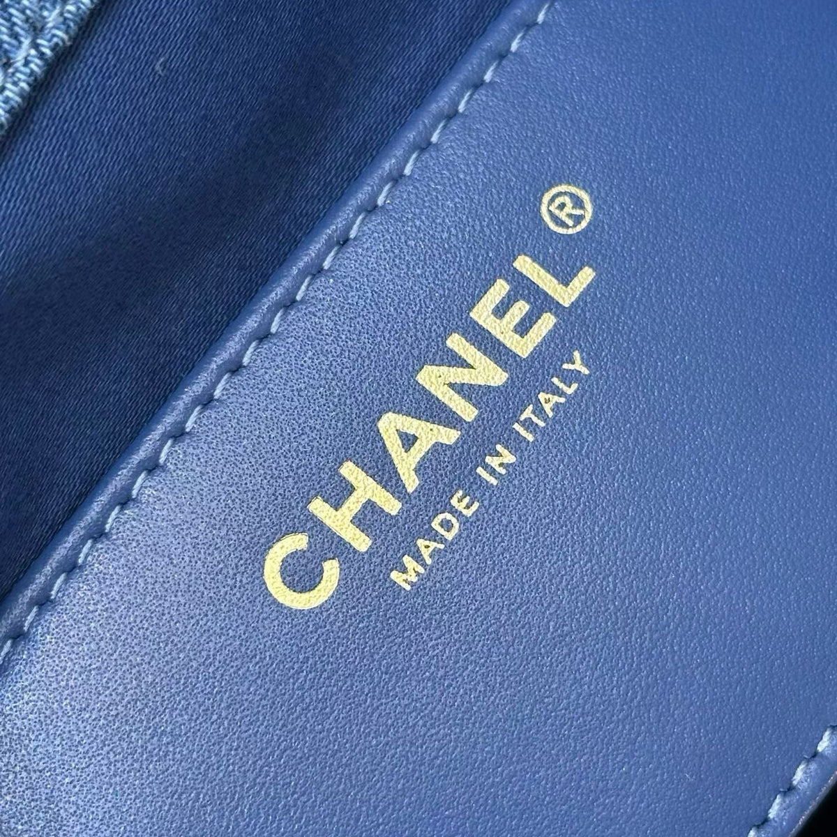 Bolsa Chanel 25 Jeans Denim Azul - 30cm
