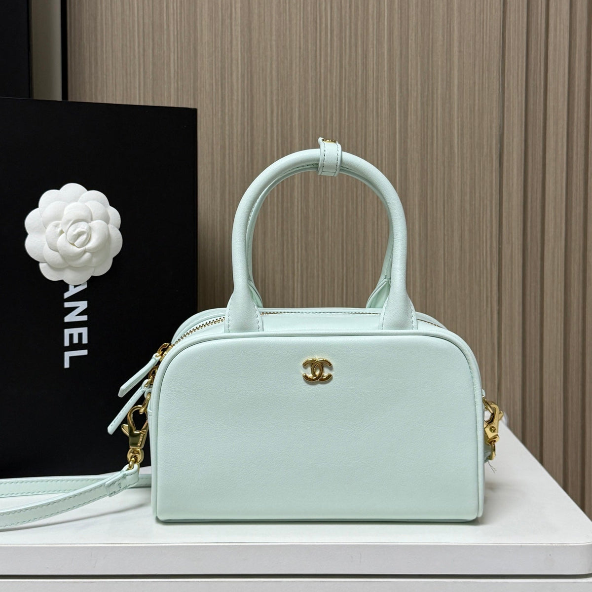 Bolsa Chanel Mini Bowling Bag – 20.5cm