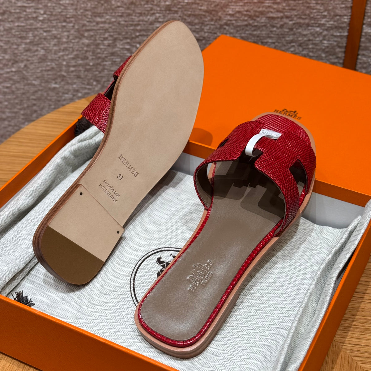 Hermès Oran – Couro Texturizado