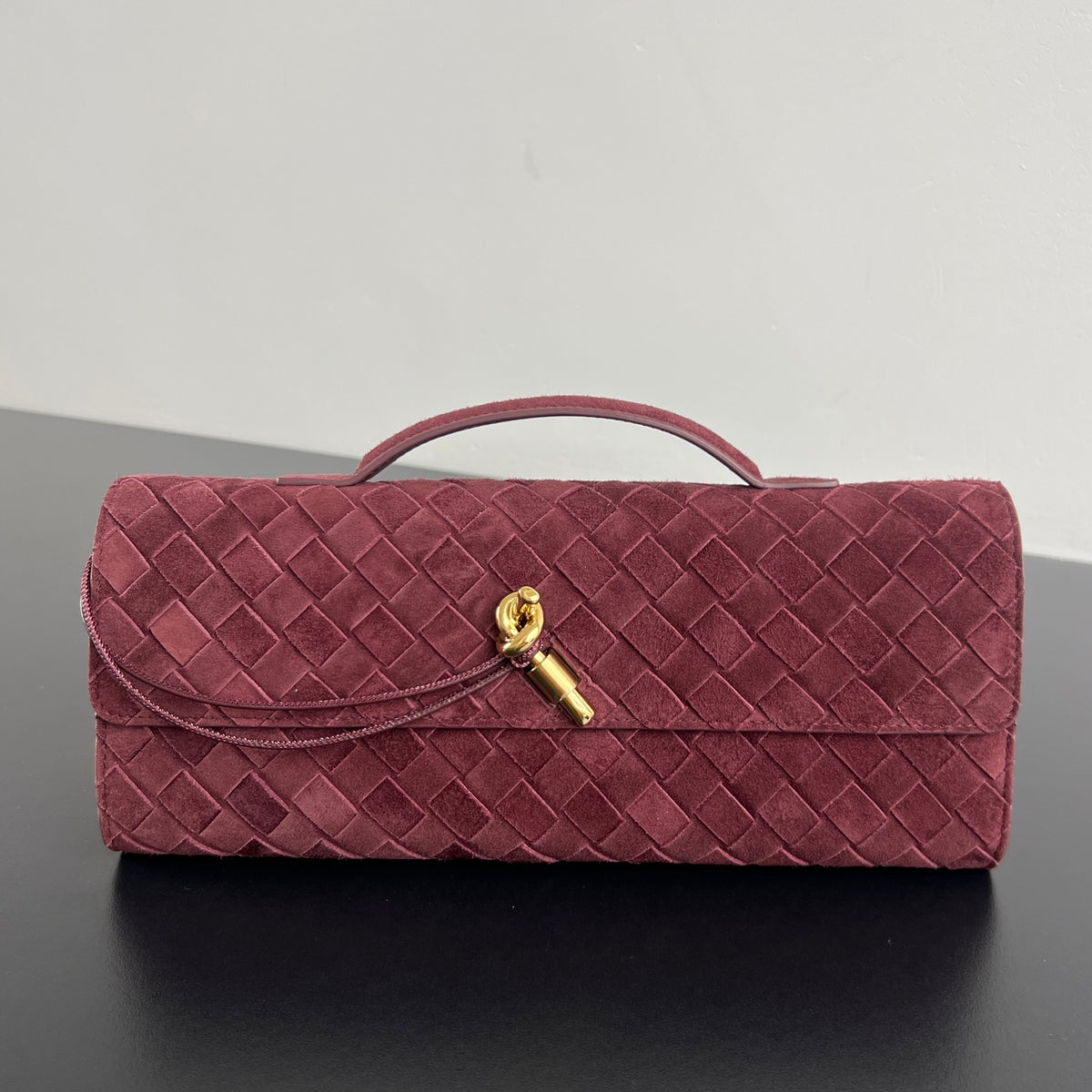 Bottega Veneta Clutch Intrecciato Couro Genuíno - 31 cm