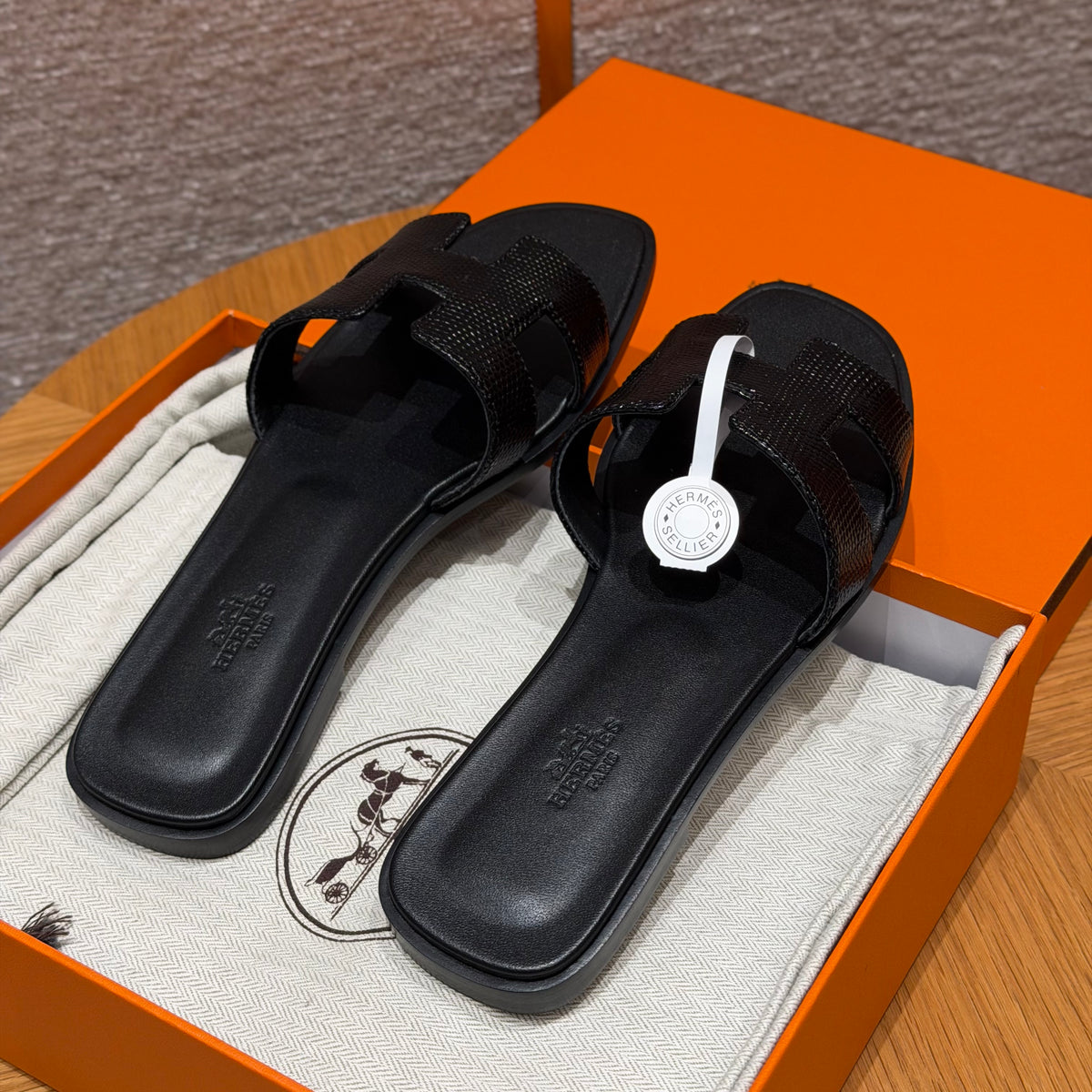 Hermès Oran – Couro Texturizado
