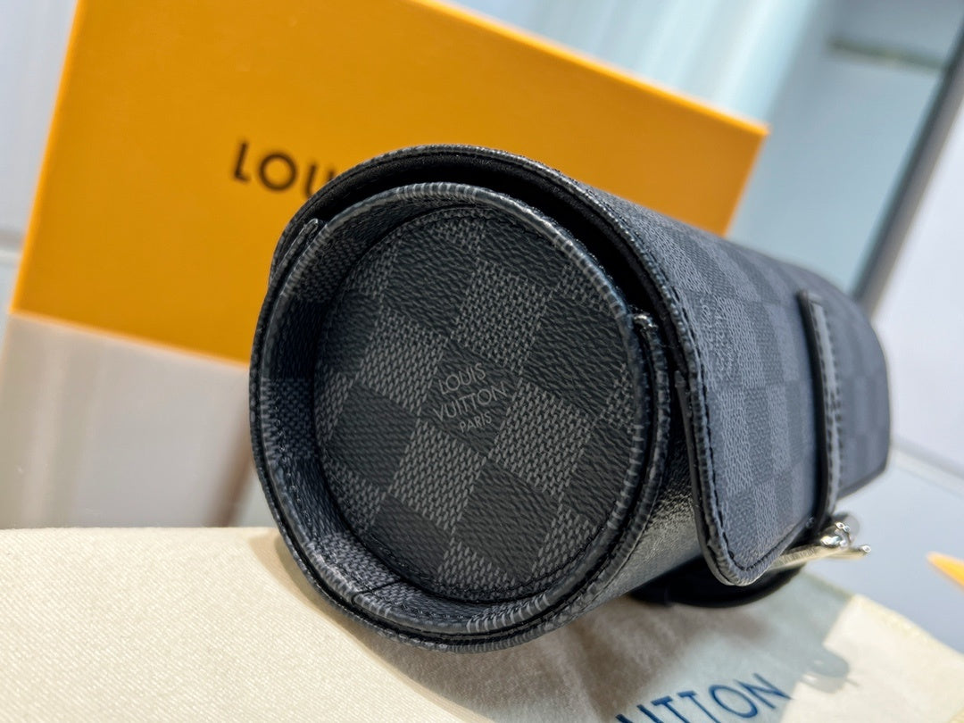 Porta-Relógios Louis Vuitton em couro genuíno