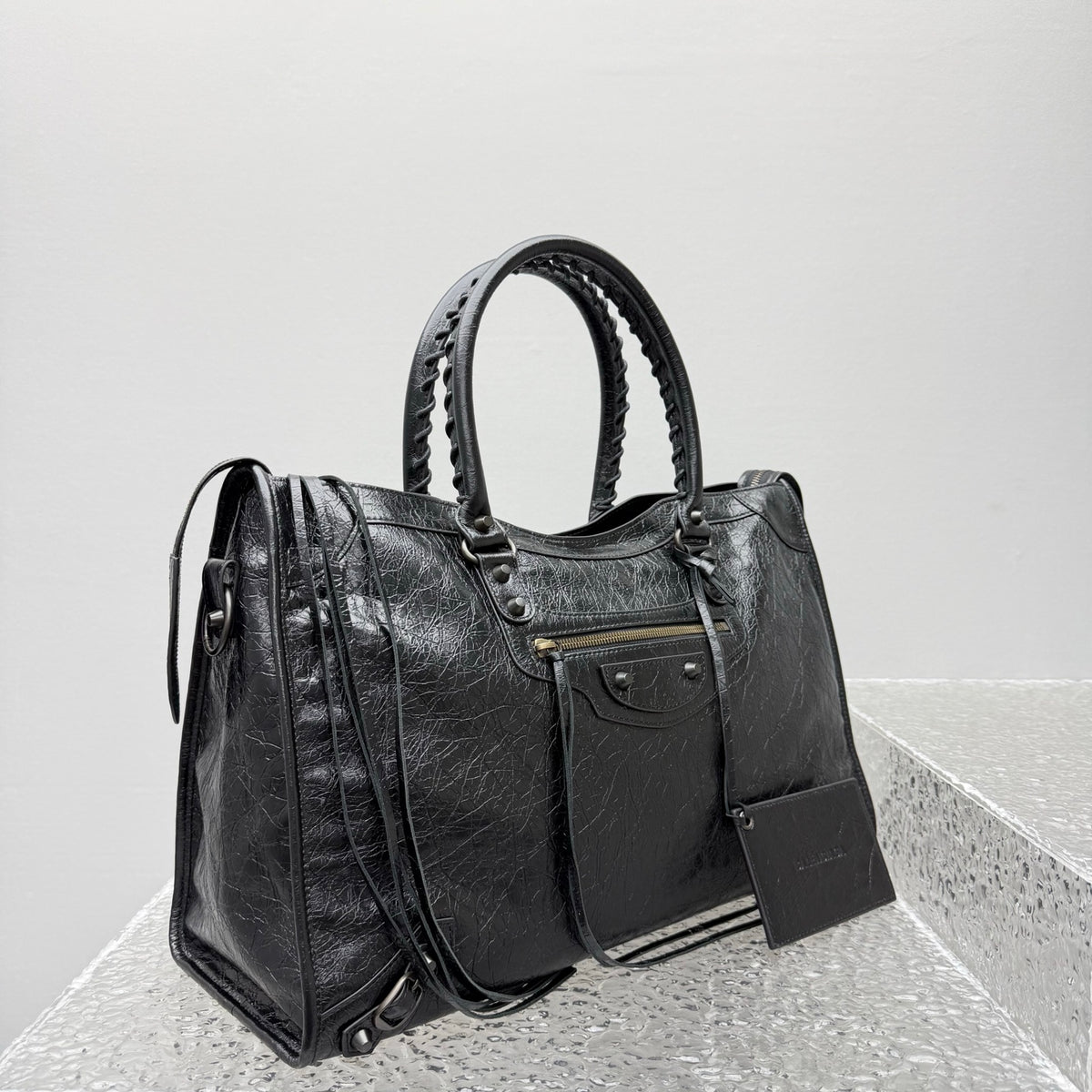 Bolsa Balenciaga Le City - Couro de Bezerro Preto - 46cm