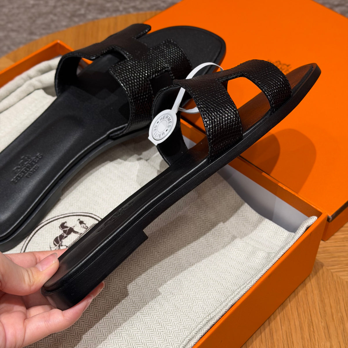Hermès Oran – Couro Texturizado