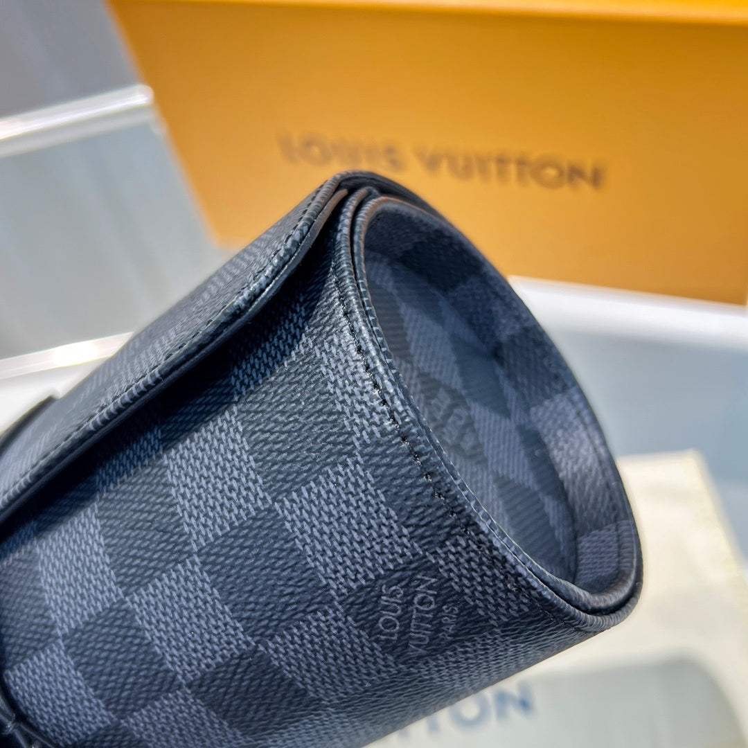 Porta-Relógios Louis Vuitton em couro genuíno