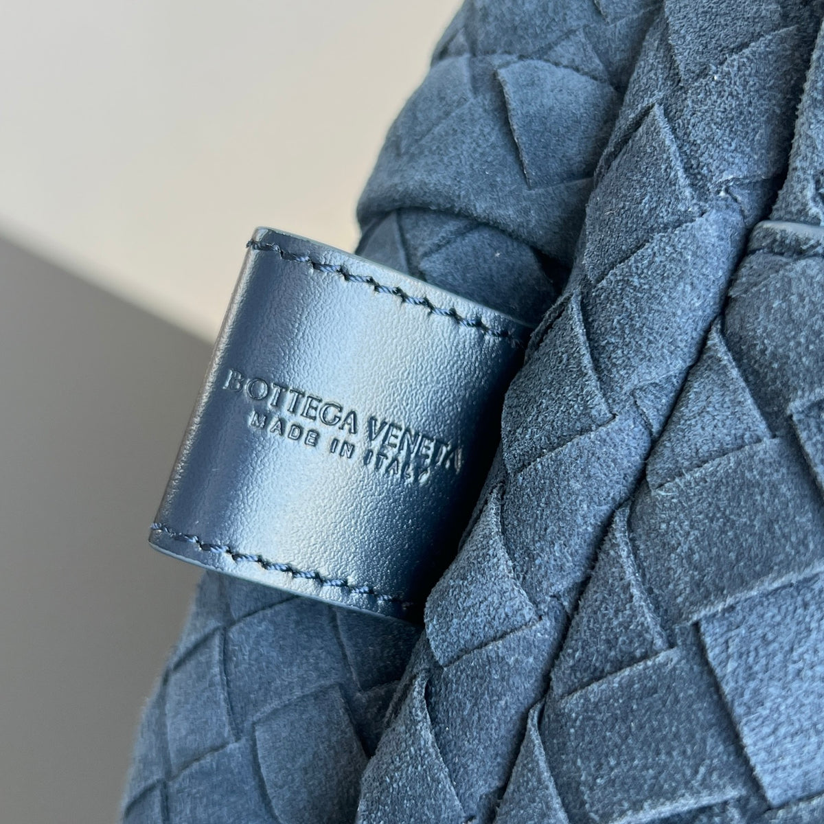 Bottega Veneta Mochila Intrecciato em Camurça e Couro - 46 cm