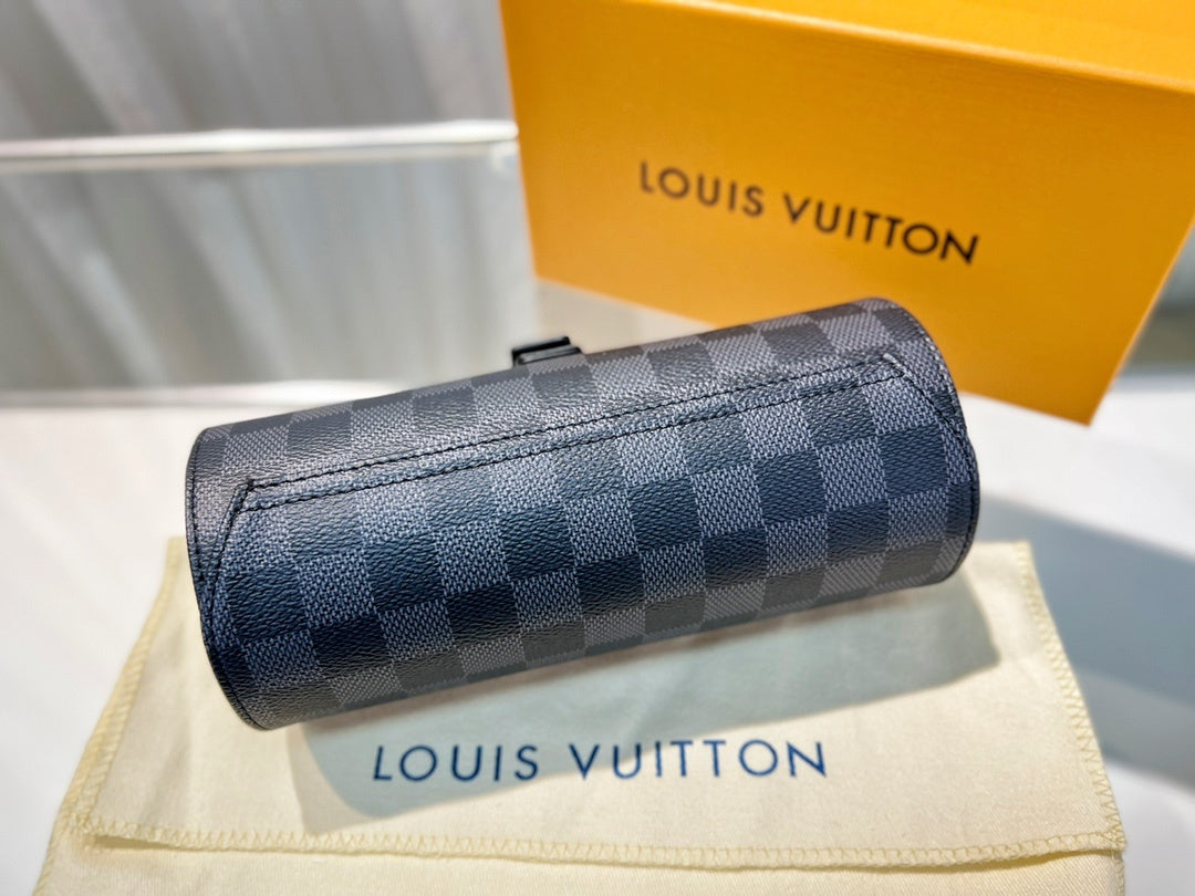 Porta-Relógios Louis Vuitton em couro genuíno